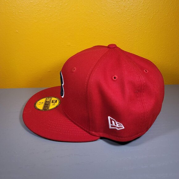 New Era 59FIFTY MiLB Greenville Drive On Field Home Fitted Hat Size 7-1/8 Red - Picture 4 of 5